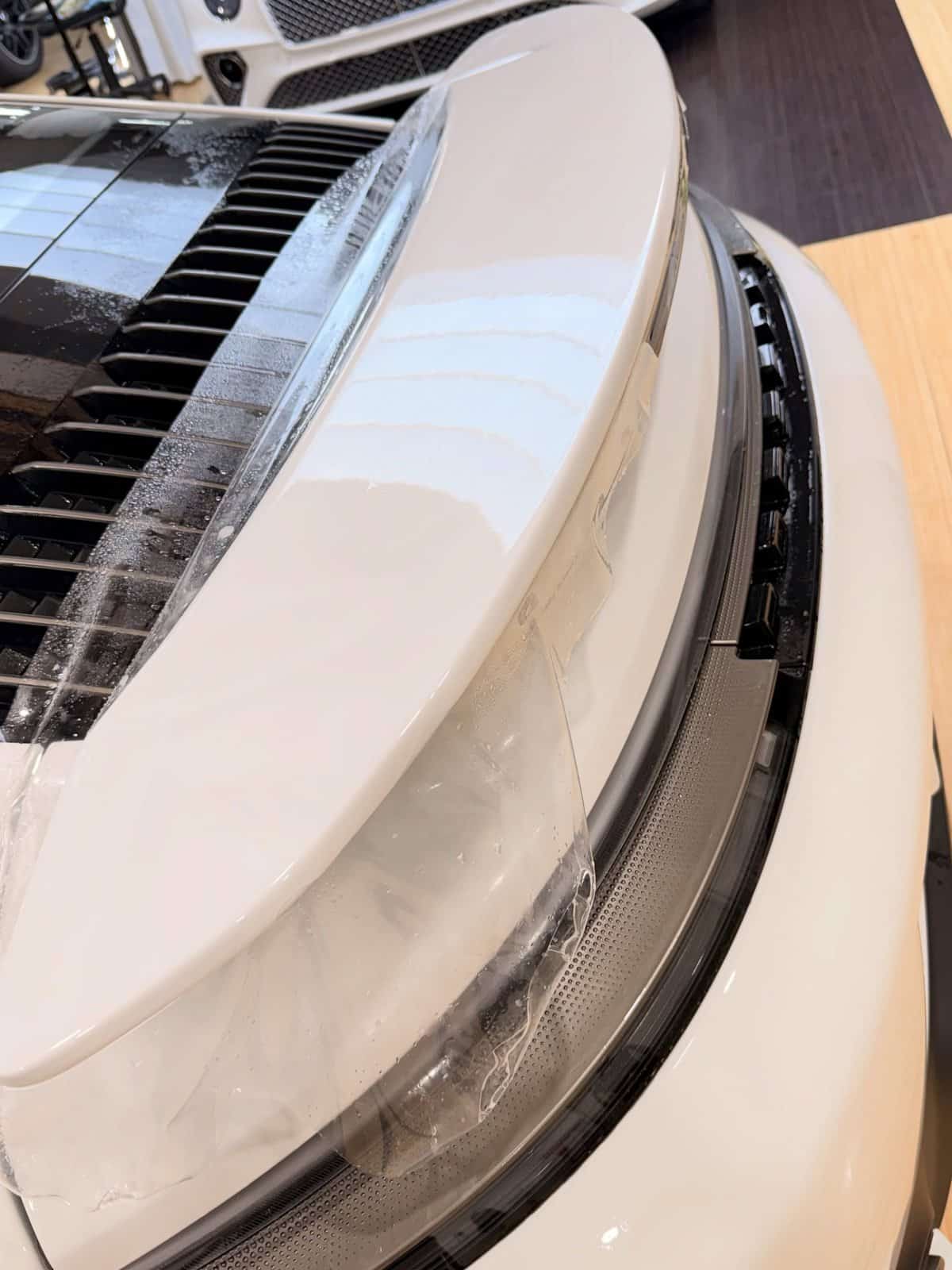 Autobahn PPF going onto the front of a 2026 Porsche 992.2 Turbo S