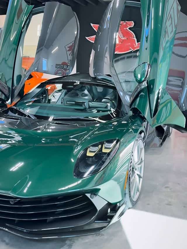 The finished green Valhalla with its doors raised